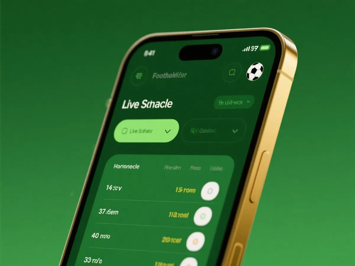 手機版世界盃賽程與功能介面示意圖